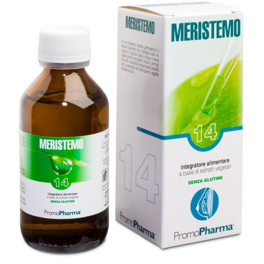 Meristemo 14 - Gocce 100ml, Integratore Naturale per Energia e Vitalità