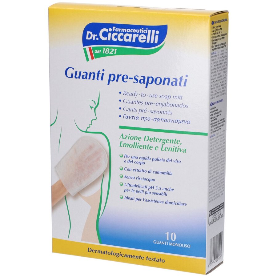 Dr. Ciccarelli Guanti Pre-Saponati, 10 Pezzi