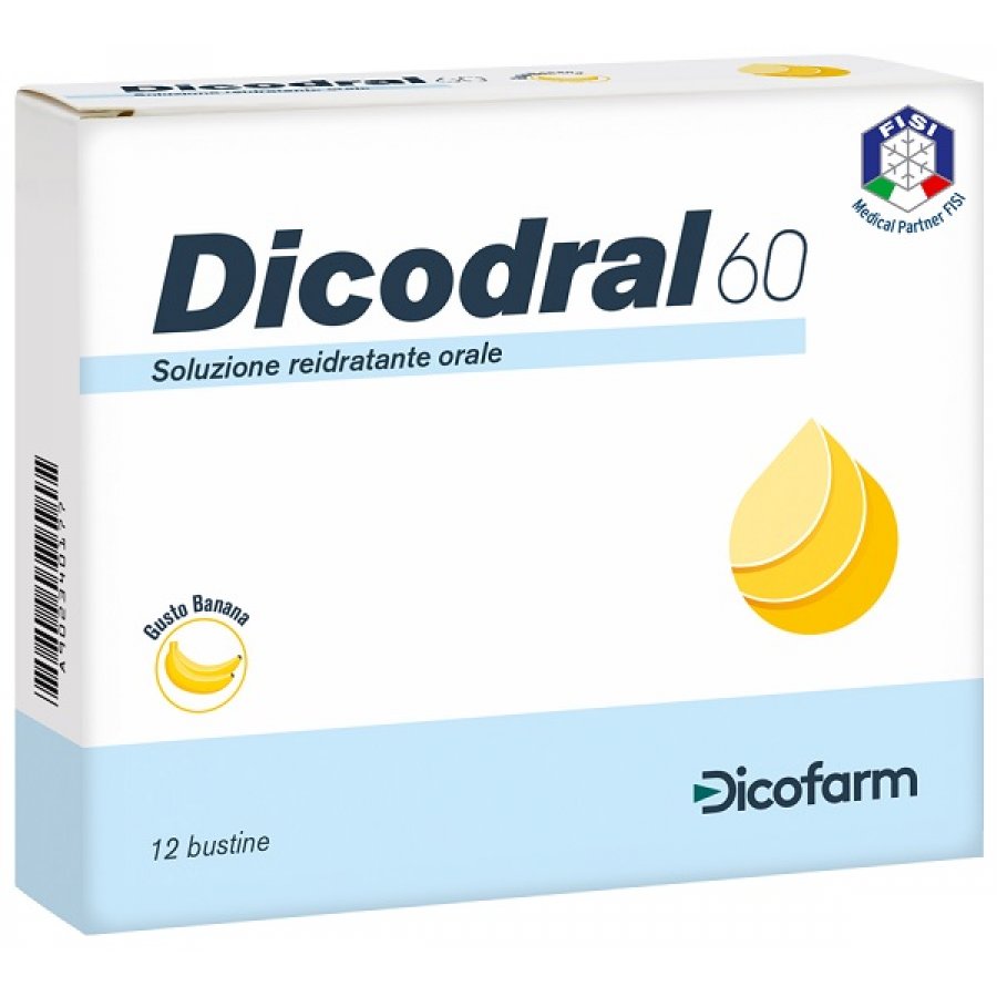 Dicodral 60 12 Buste - Alimento Dietetico per la Reidratazione Orale