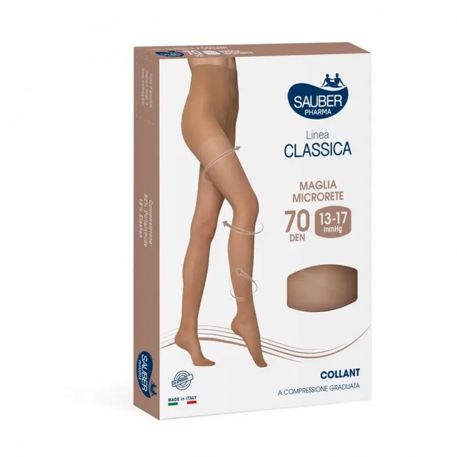 Collant Linea Classica 70 Denari Colore Chiaro Taglia 3 - Compressione Graduata Morbida e Confortevole