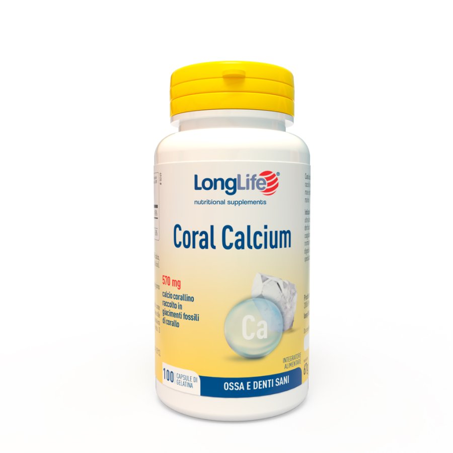 Longlife, Coral Calcium, 100 capsule