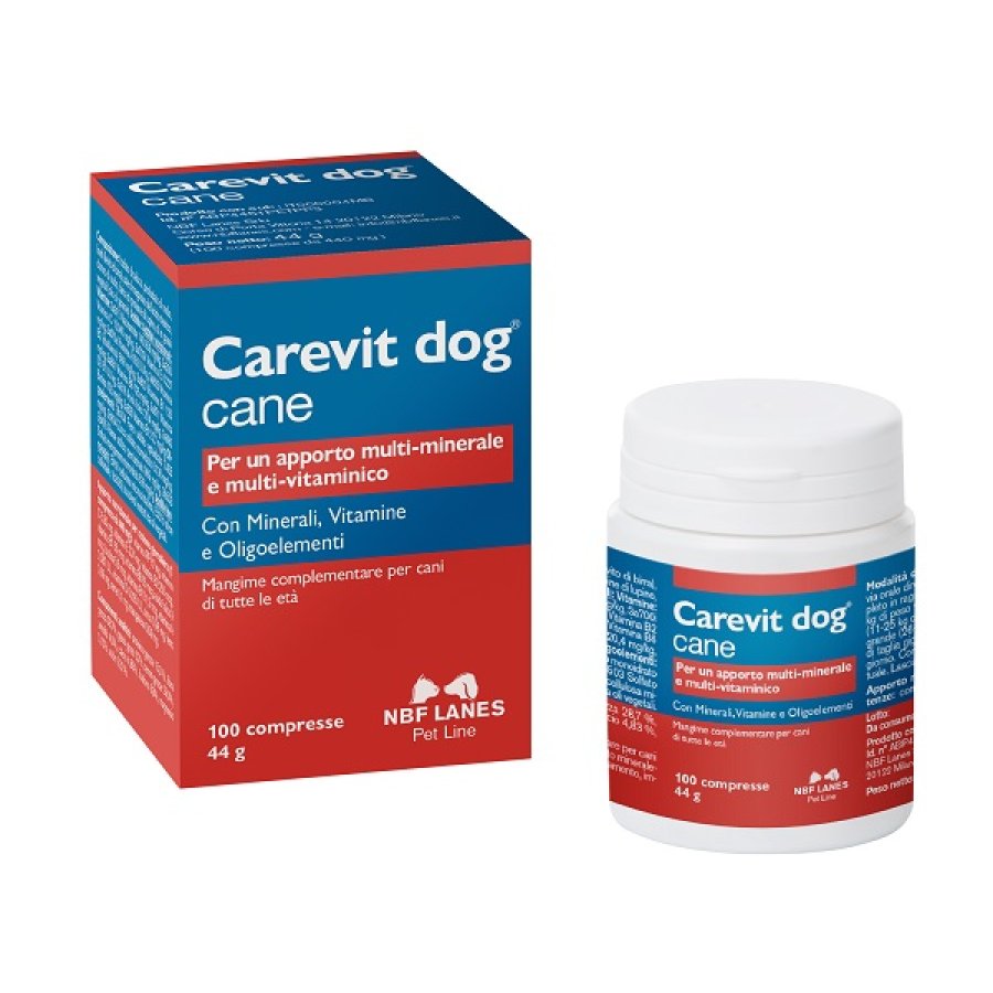 Carevit Dog, 100 Compresse Appetibili per Cani