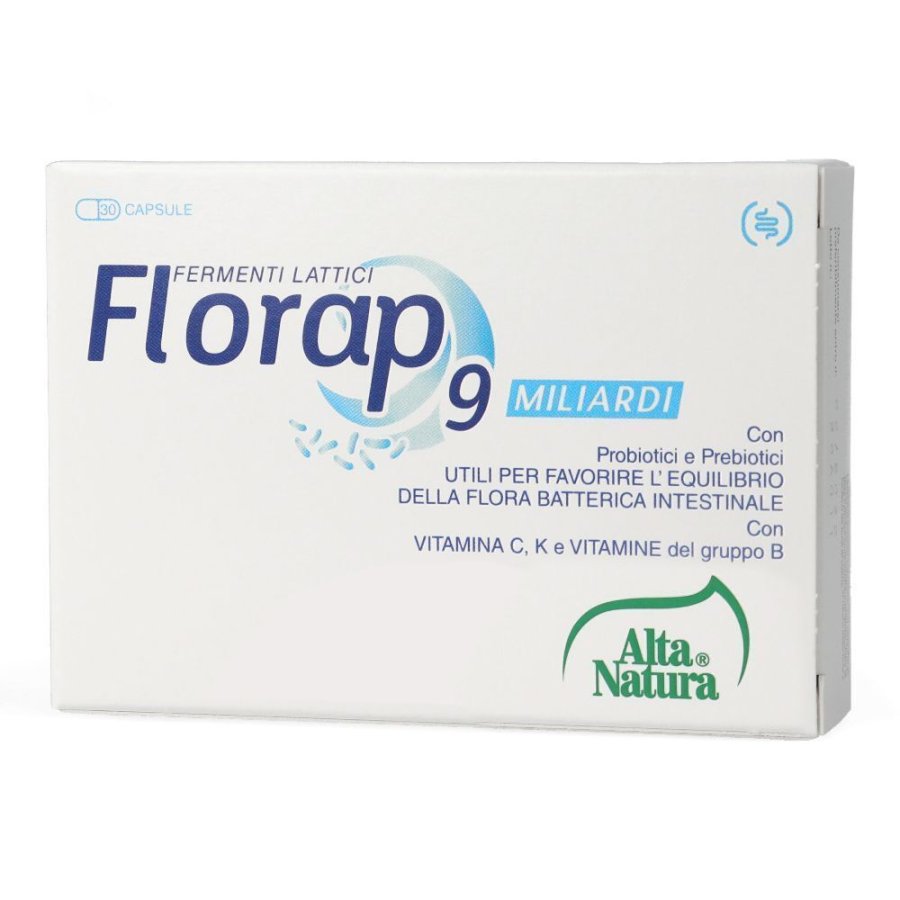 Florap 30 Capsule da 500mg - Integratore di Fermenti Lattici per la Flora Batterica Intestinale