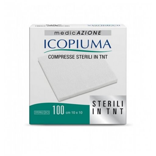 Icopiuma Compresse in TNT 10x10cm 100 Pezzi: Garanzia di Igiene e Trattamento delle Ferite