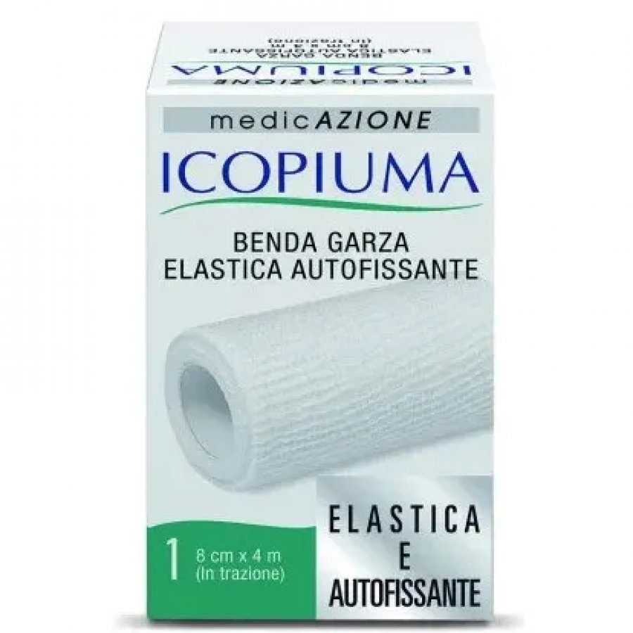 Icopiuma Benda Garza Elastica Autofissante 8x400cm - Morbida e Traspirante