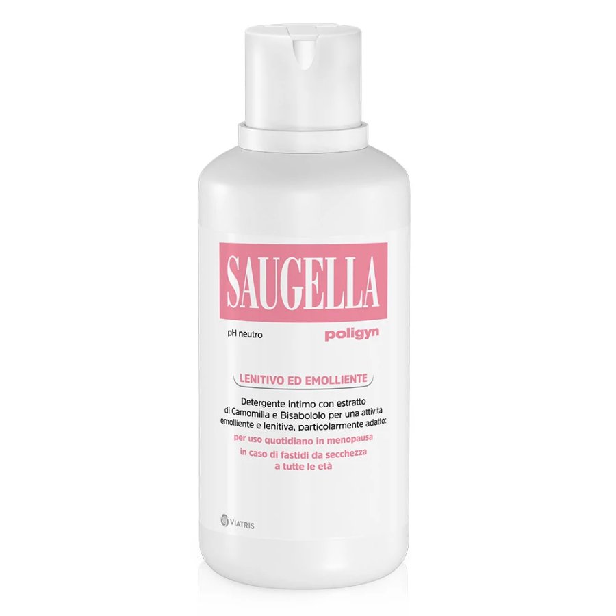 Saugella Poligyn Rosa Dermoliquido Detergente Intimo Delicato 500ml - Igiene Intima quotidiana