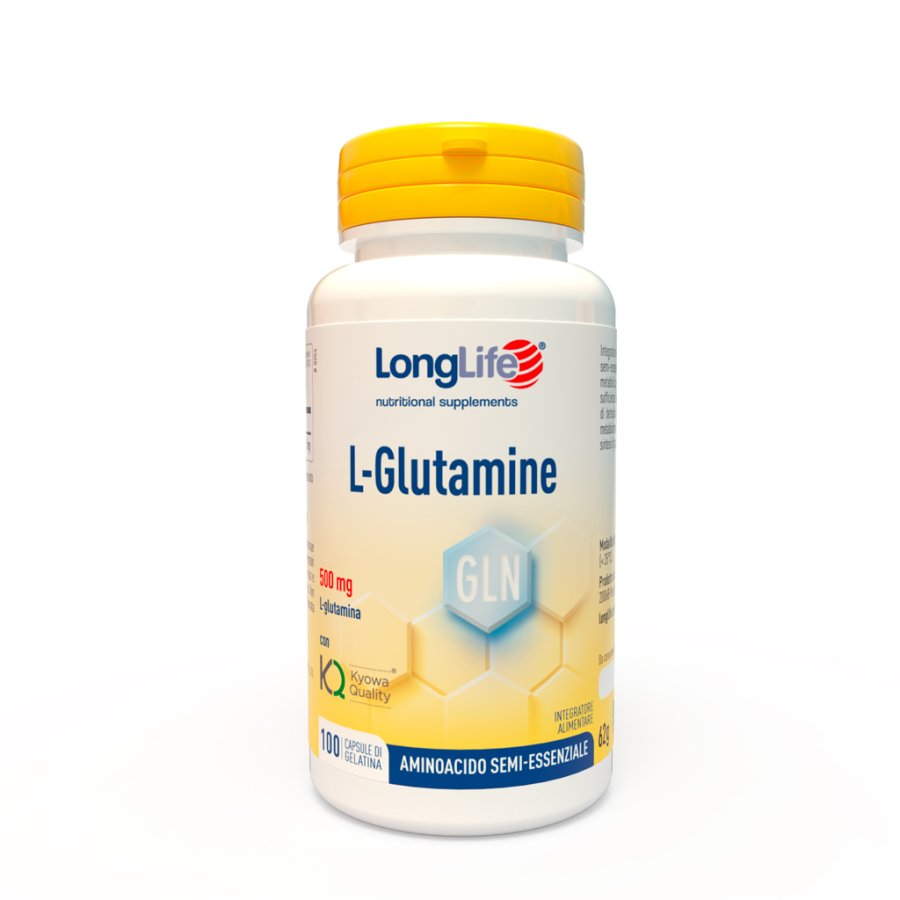LongLife, L-Glutamine, 100 Capsule