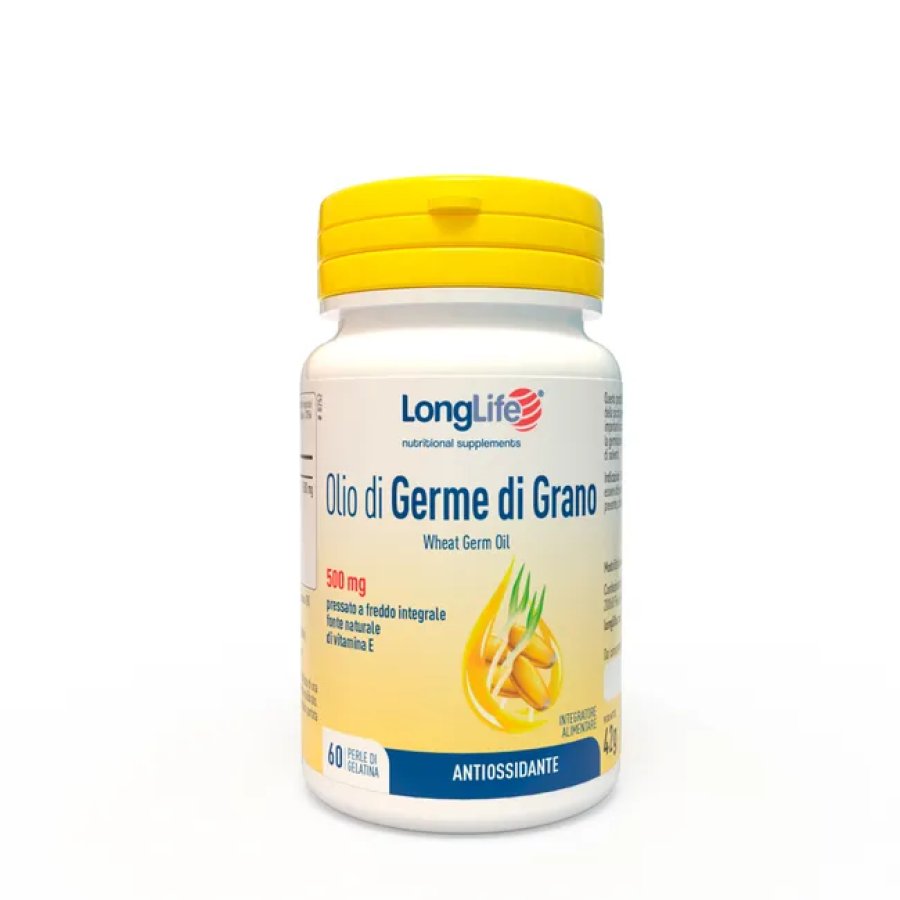LongLife, Olio di Germe di Grano 500 mg, 60 Perle
