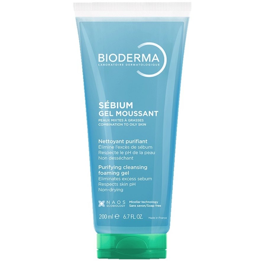 Bioderma Sebium Moussant Gel Detergente 200ml