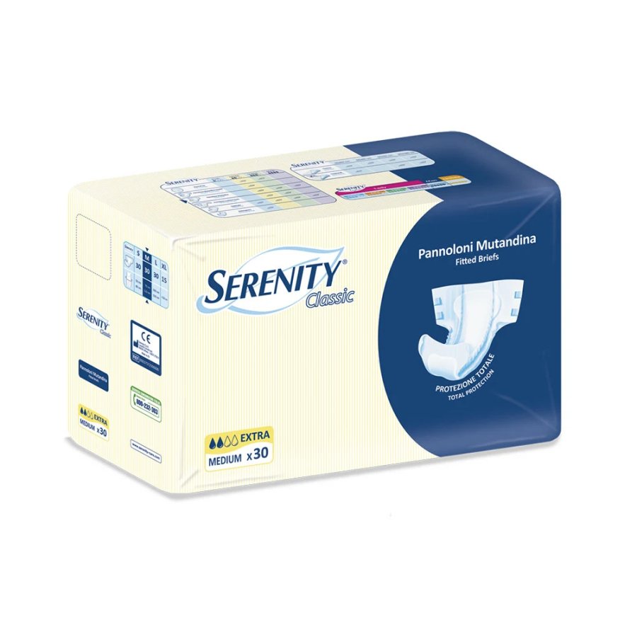 Serenity Classic Pannoloni Extra M, 30 pezzi