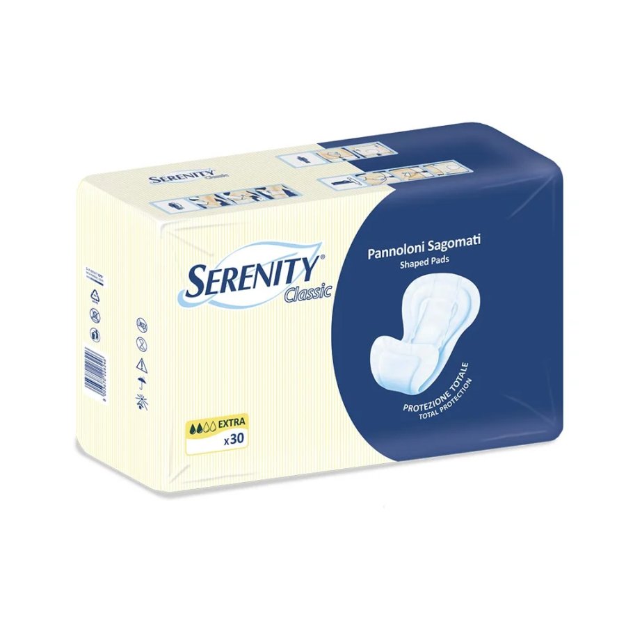 Serenity Classic, Pannoloni Sagomati Extra, 30 Pannoloni