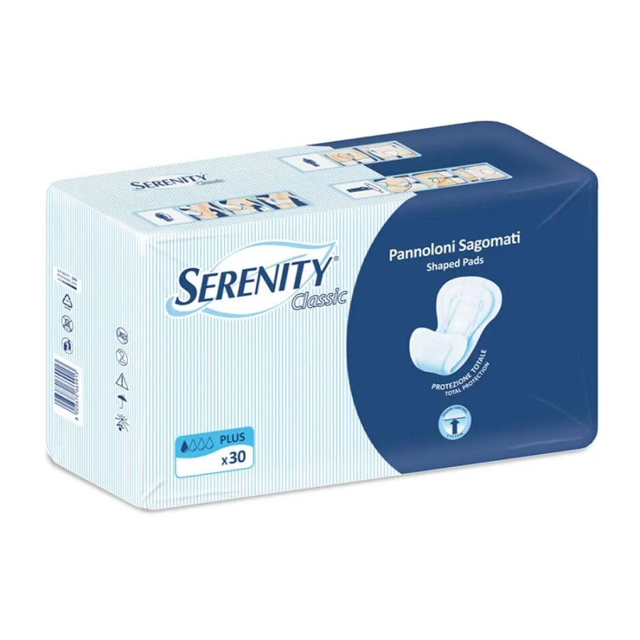 Serenity Classic Sagomato Plus, 30 pezzi