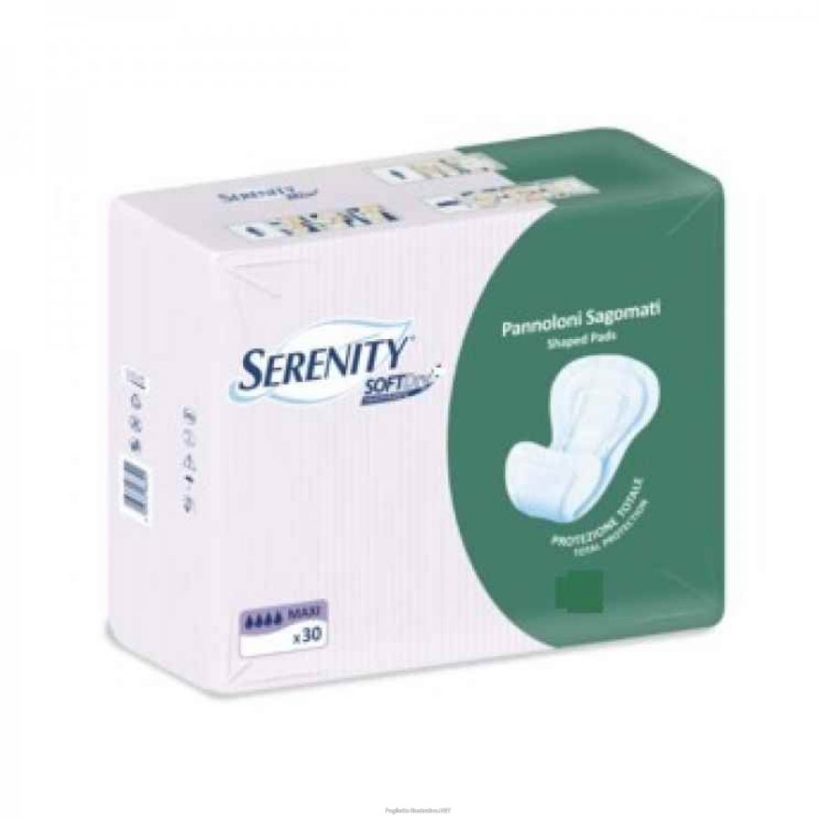 Serenity Soft Dry Pannoloni Sagomati Maxi 30 Pezzi - Protezione e Comfort per le Perdite Urinarie
