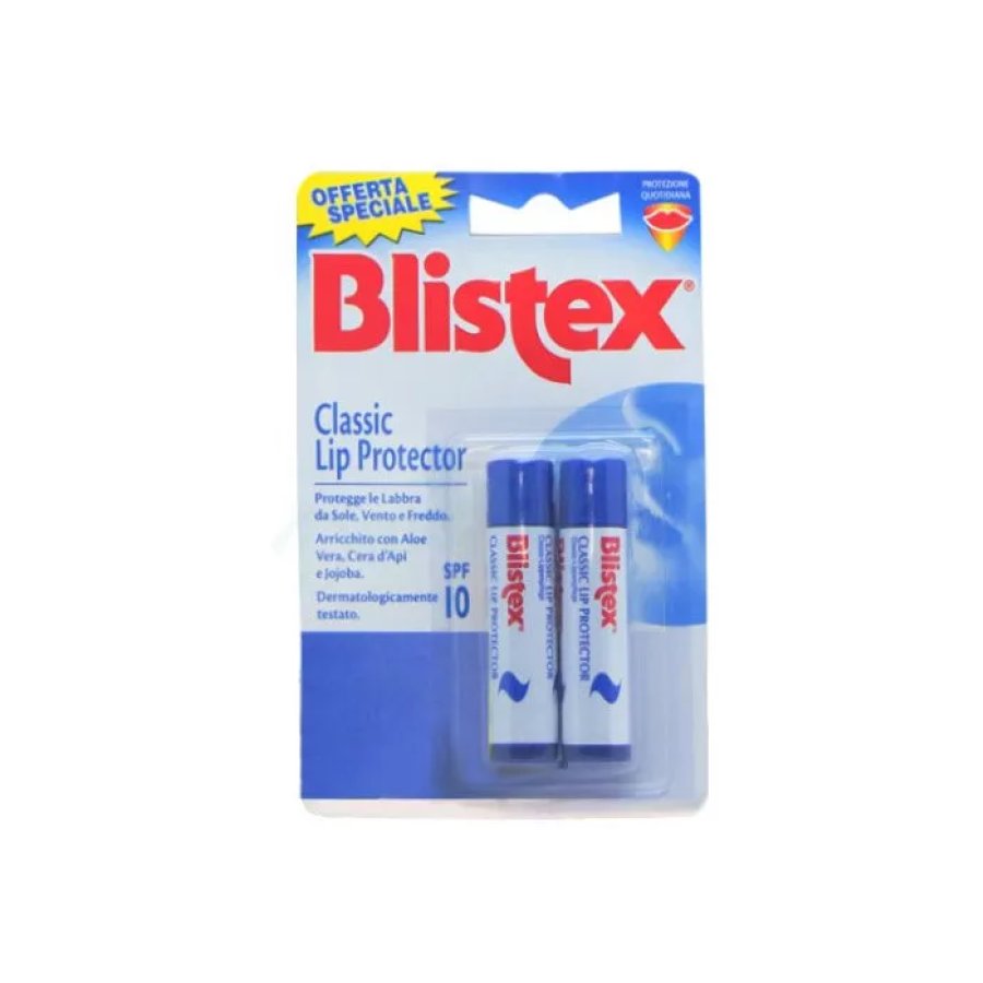 Blistex Classic Lip Protector Balsamo Labbra SPF10, 2 x 4,25 g