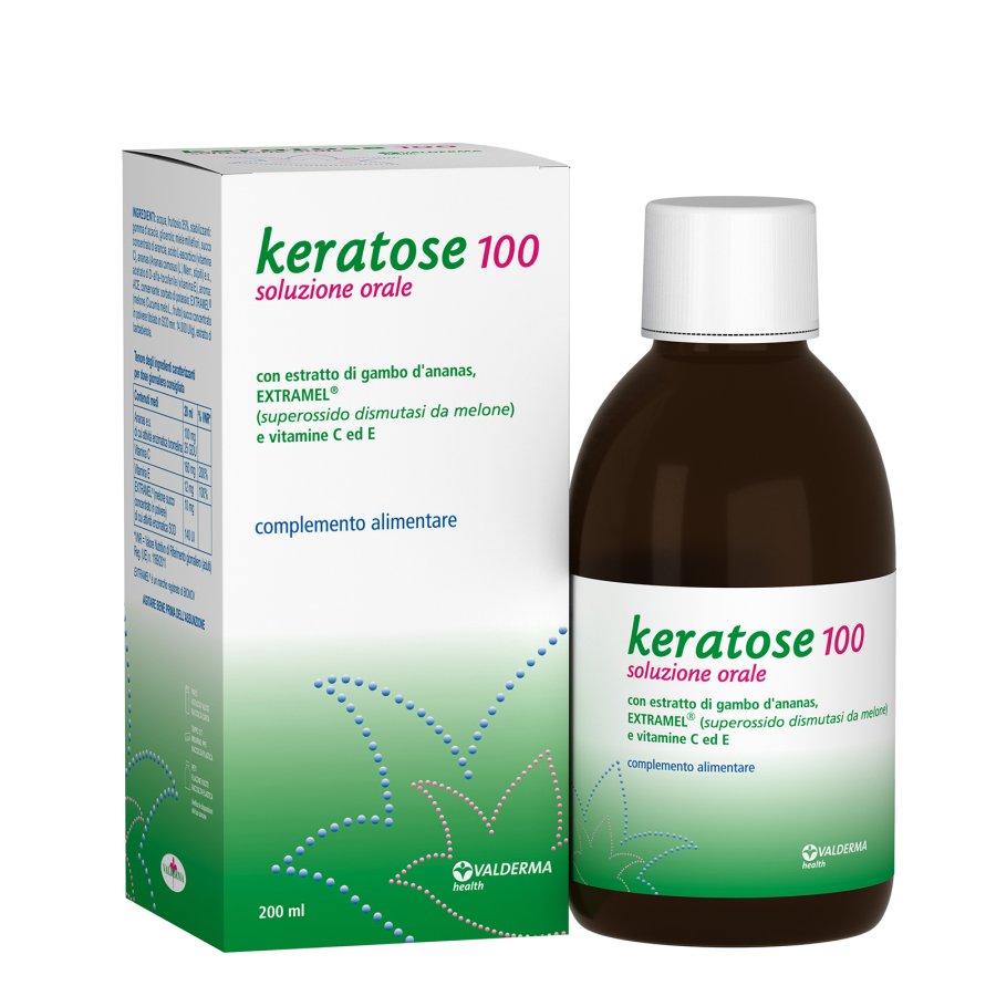 Valderma, Keratose 100 Soluzione Orale, 200 ml Valderma, Keratose 100 Soluzione Orale, 200 ml