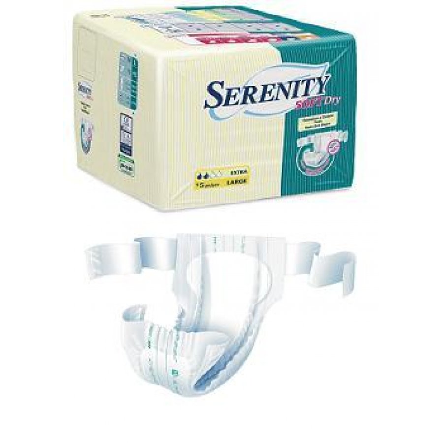 Serenity Veste Softdry Maxi Large Pannoloni 15 Pezzi - Protezione e Comfort per Adulti