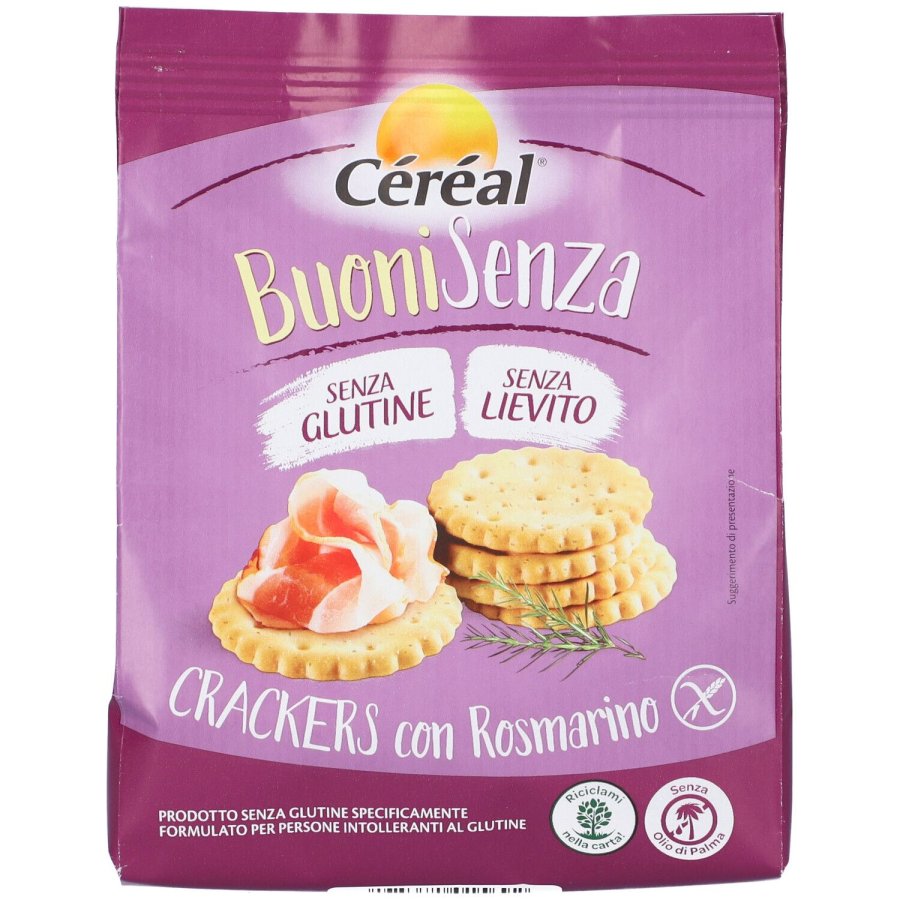 Céréal Crackers Senza Glutine Cracker Rosmarino, 150 g