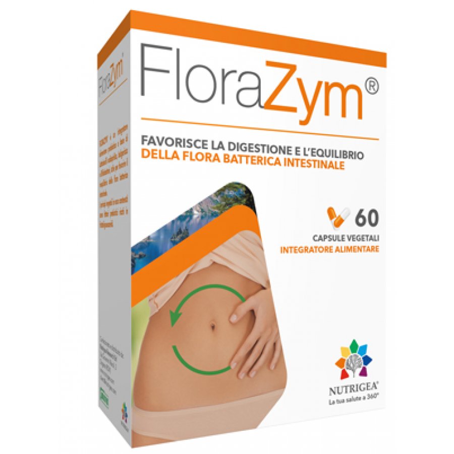 FloraZym 60 Capsule - Integratore Enzimatico per una Digestione Salutare