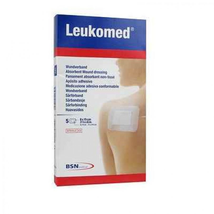 Leukomed Medicazione Adesiva Comformabile 5 Pezzi 8 X15 Cm