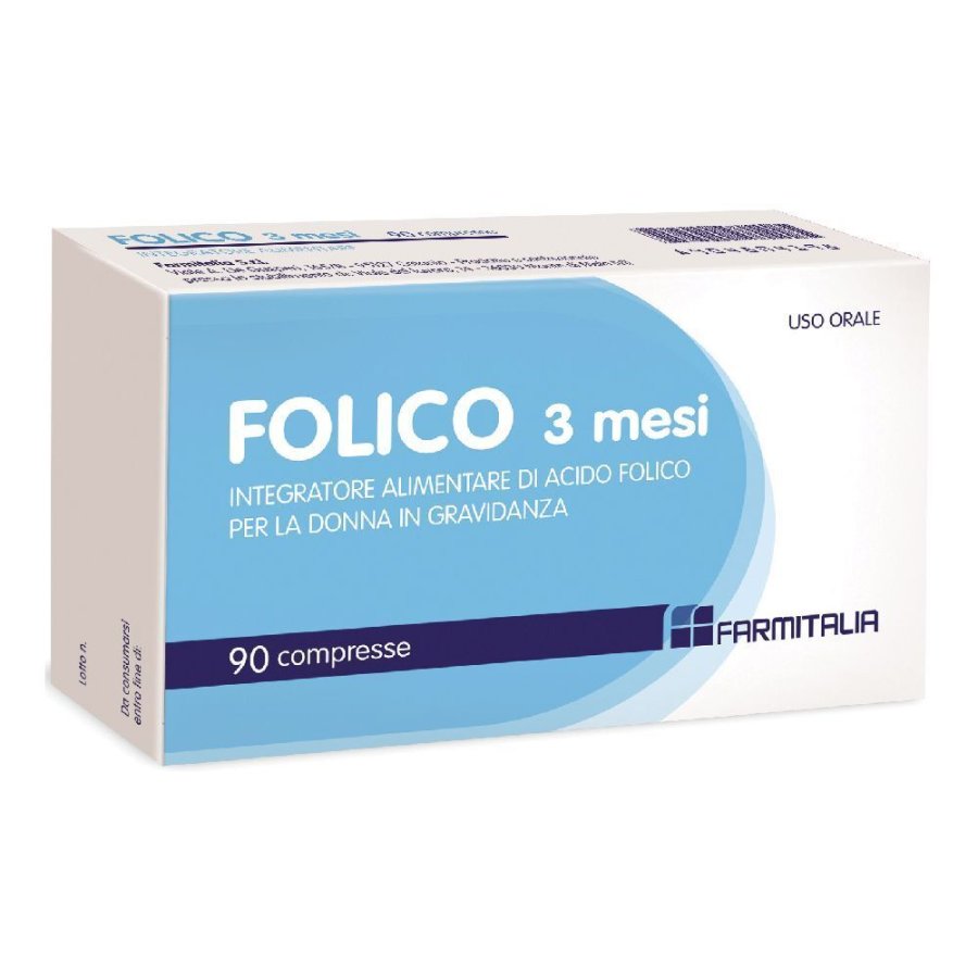LJ Pharma, Folico 3 Mesi, 90 compresse