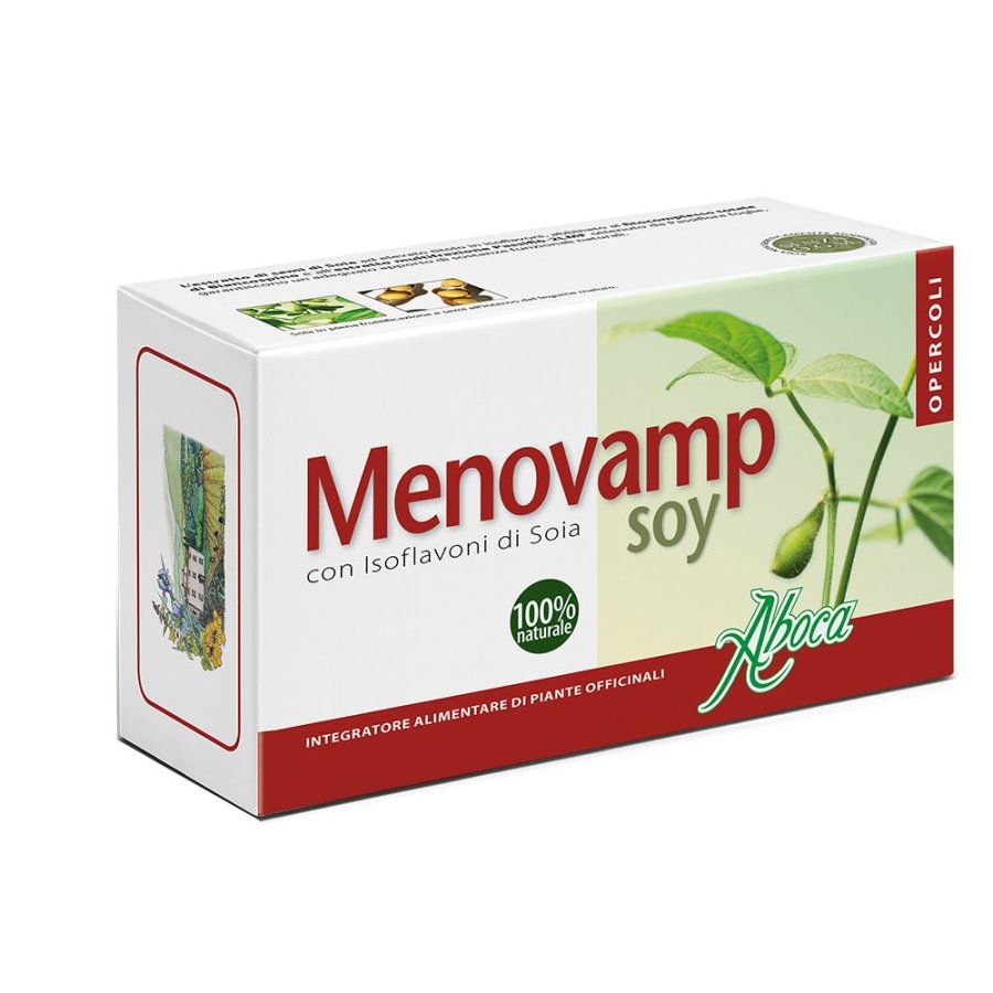 Aboca Menovamp Soy Integratore per Menopausa, 60 Opercoli