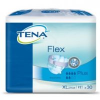 Tena Linea Unisex Incontinenza Assorbenti Flex Plus - 30 Slip Misura Extra Large - Protezione e Comfort