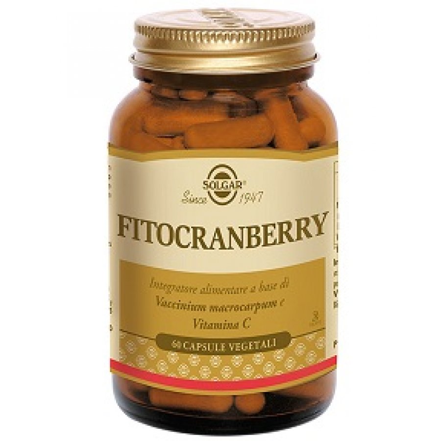 Solgar - Fitocranberry 60 Capsule Vegetali - Integratore di Cranberry per il Benessere delle Vie Urinarie