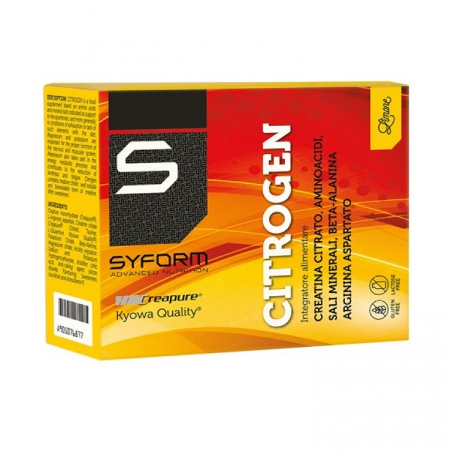 Citrogen Limone 20 Buste da 6g - Integratore Alimentare Creatina Citrato