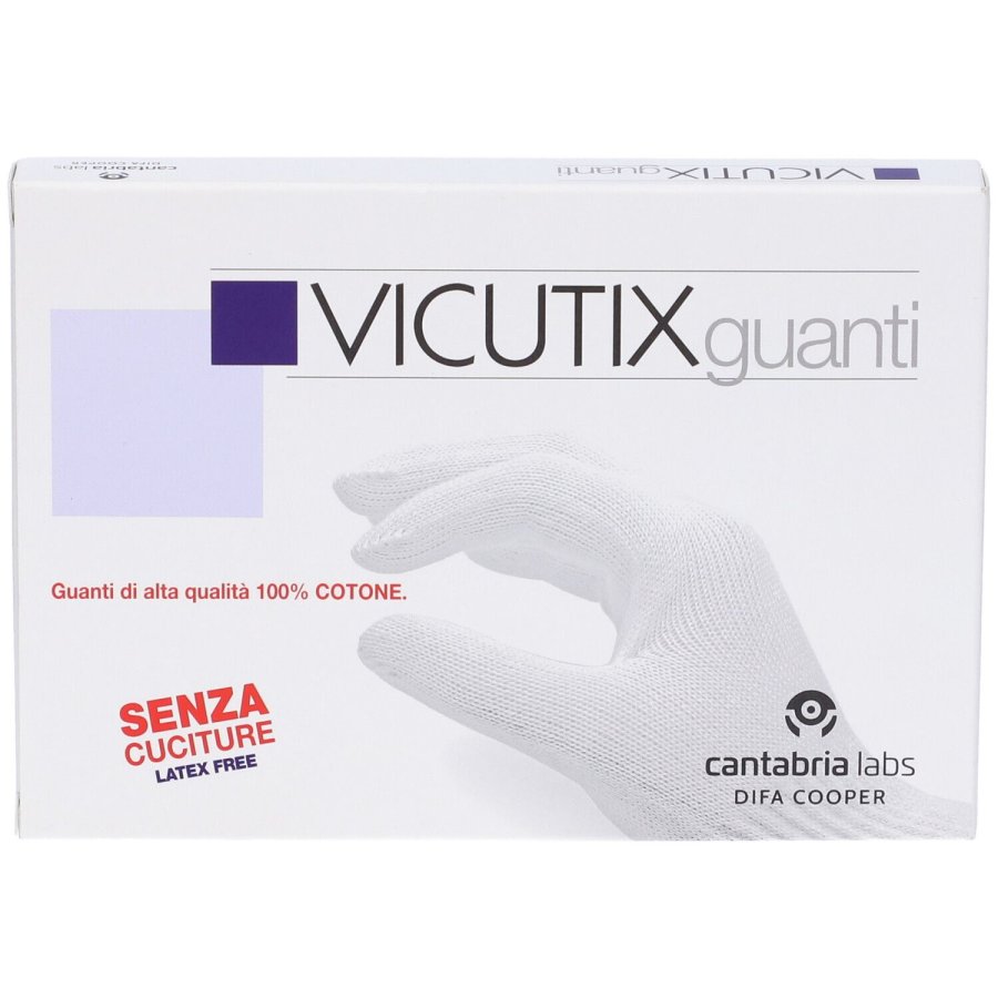 Cantabria Labs Vicutix Guanti 100% Cotone Taglia L, 1 Paio