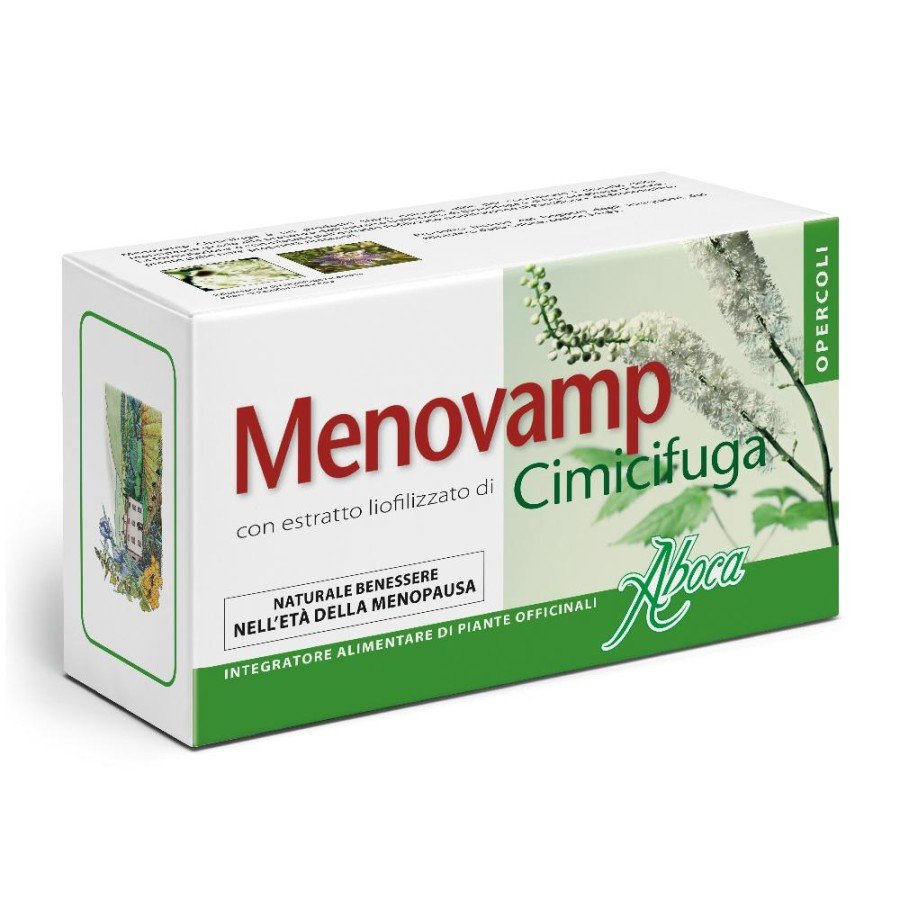 Aboca - Menovamp Cimicifuga - Integratore Naturale per Disturbi della Menopausa - 60 opercoli