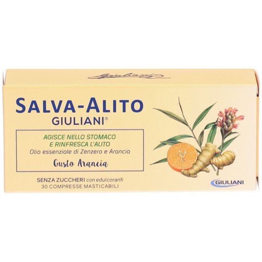 Salva Alito Rimedio Alito Cattivo Gusto Arancia, 30 Compresse