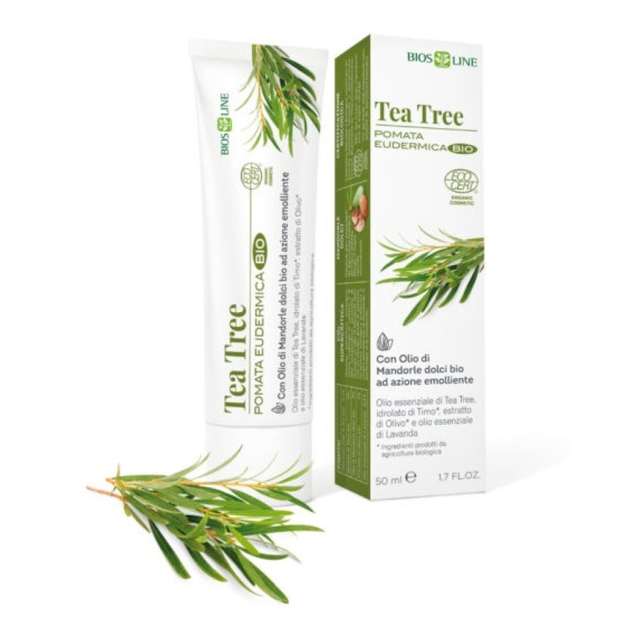 Tea Tree Pomata Eudermica Bio, 50 ml