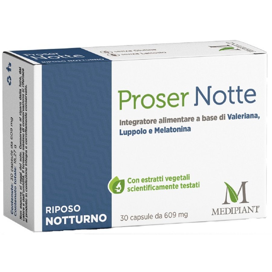 MEDIPLANT Proser Notte, 30 Compresse MEDIPLANT Proser Notte, 30 Compresse