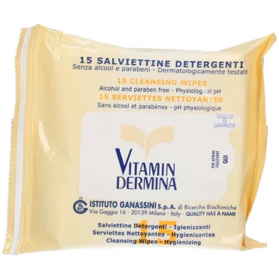 Vitamin Dermina Salviettine Detergenti 15 pezzi