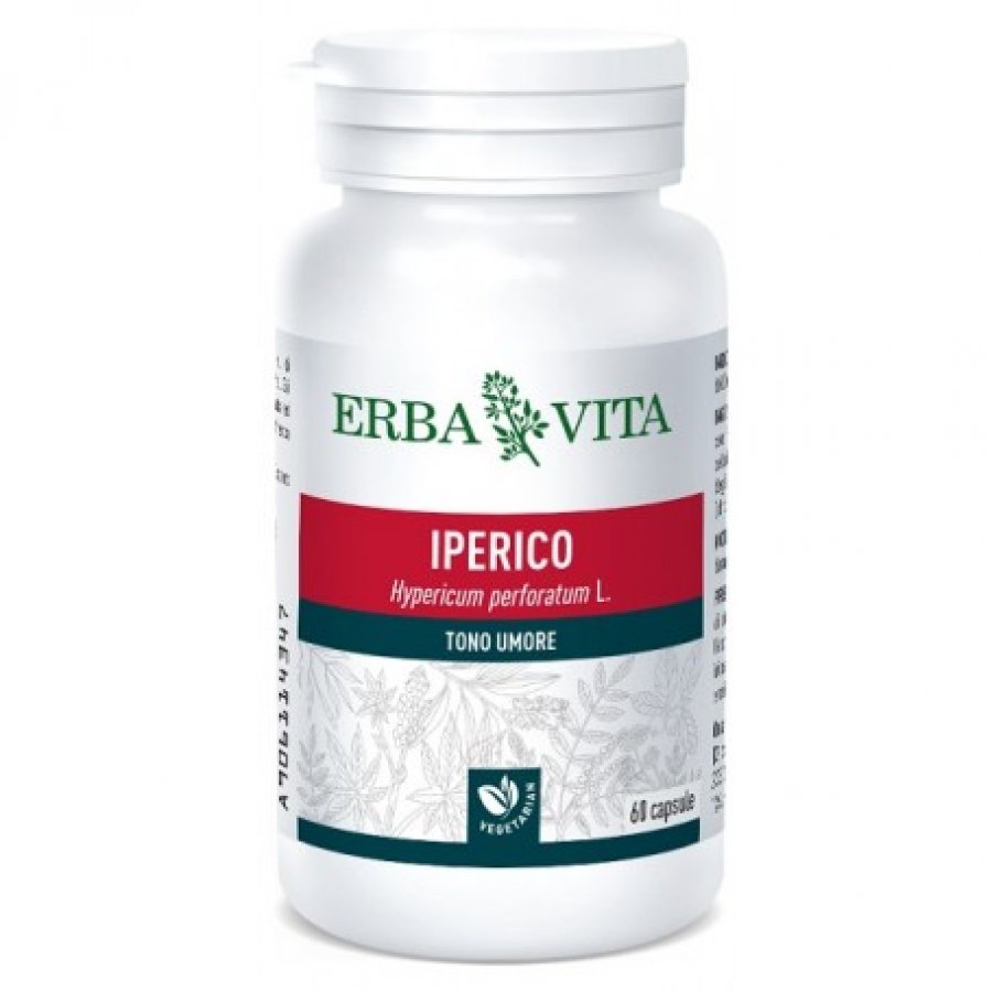 Erba Vita Iperico 60 Capsule 400mg - Integratore di Iperico per il Tono dell'Umore