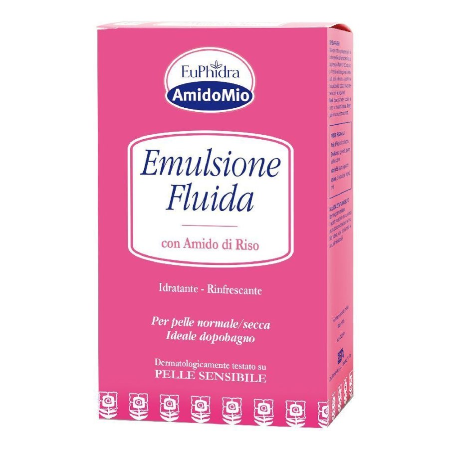 Euphidra AmidoMio, Emulsione Fluida Idratante Rinfrescante, 200 ml