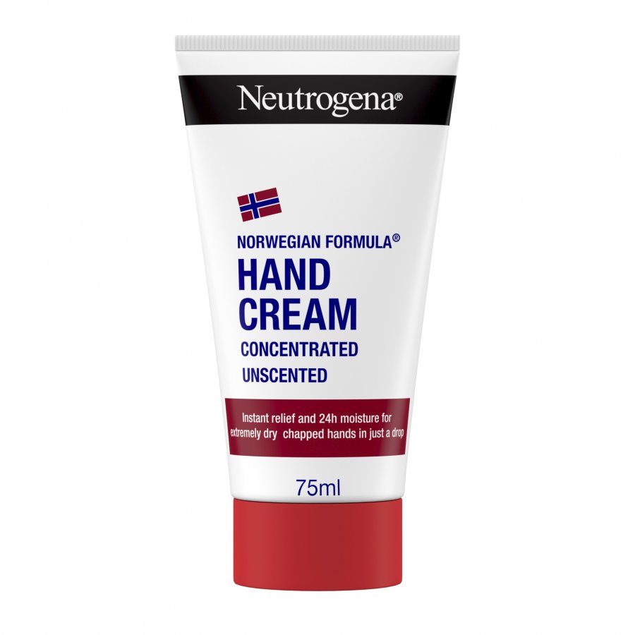 Neutrogena Crema Mani Senza Profumo con Formula Norvegese, Idratanzione Intensa, adatta per Mani Secche 75 ml