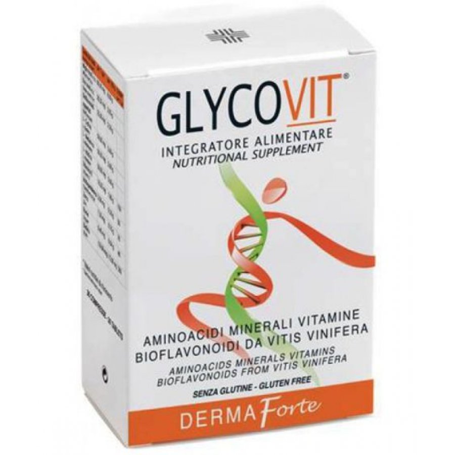 Glycovit Dermaforte 30 Compresse - Integratore per la Salute della Pelle e la Bellezza dall'Interno
