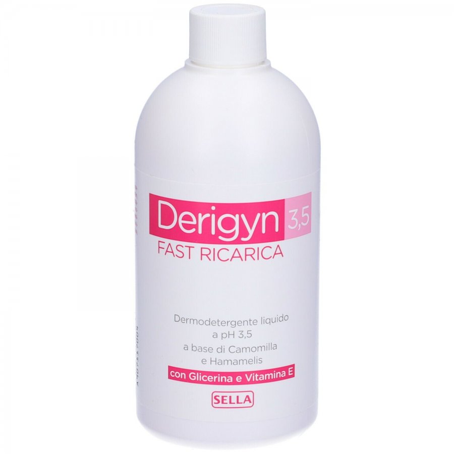 Derigyn 3,5 Fast Detergente Intimo Ricarica 500ml - Detergente Multiuso per Tutta la Famiglia