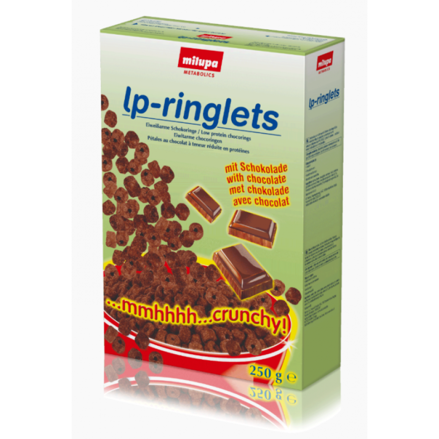 Lp Ringlets Cereali Cioccolato 250g - Anellini al Cioccolato a Basso Contenuto Proteico