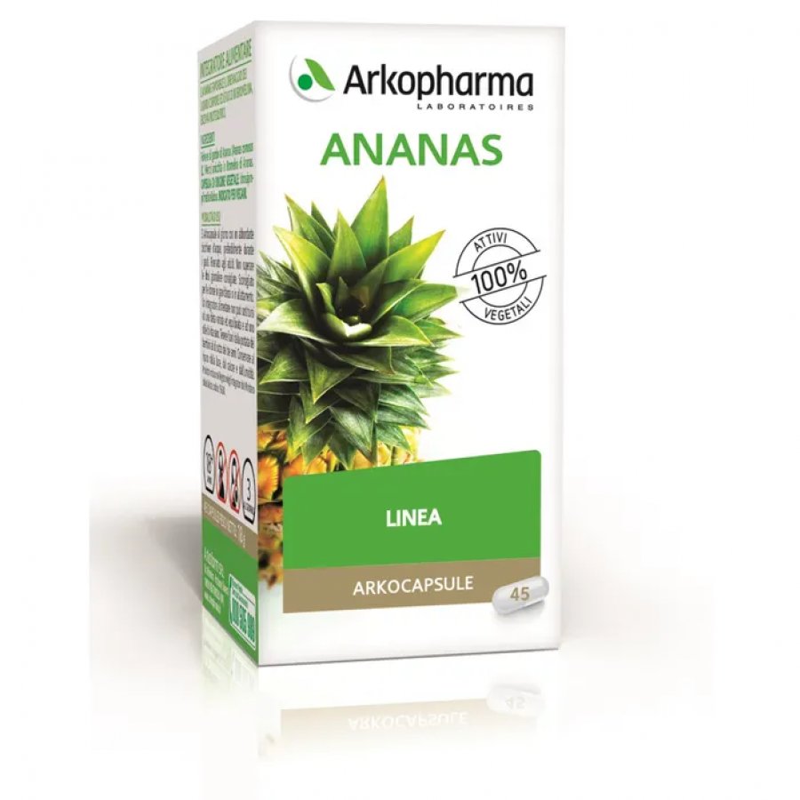 Arkopharma Ananas Gambo 45 Capsule - Integratore Alimentare con Gambo d'Ananas
