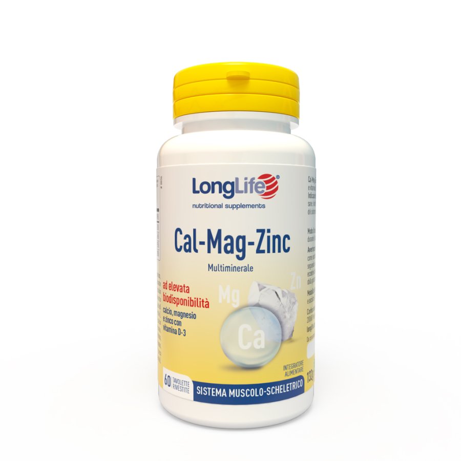 LongLife, Cal-Mag-Zinc, 60 tavolette
