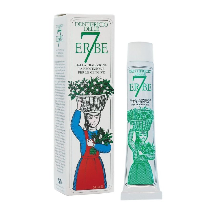 Zeta Farmaceutici, Dentifricio 7 Erbe Protezione Gengive, 50 ml