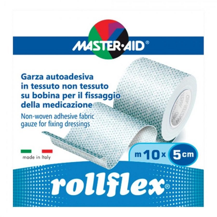 Master-Aid Rollflex Garza Autoadesiva, 5m x 5cm, 1 pezzo