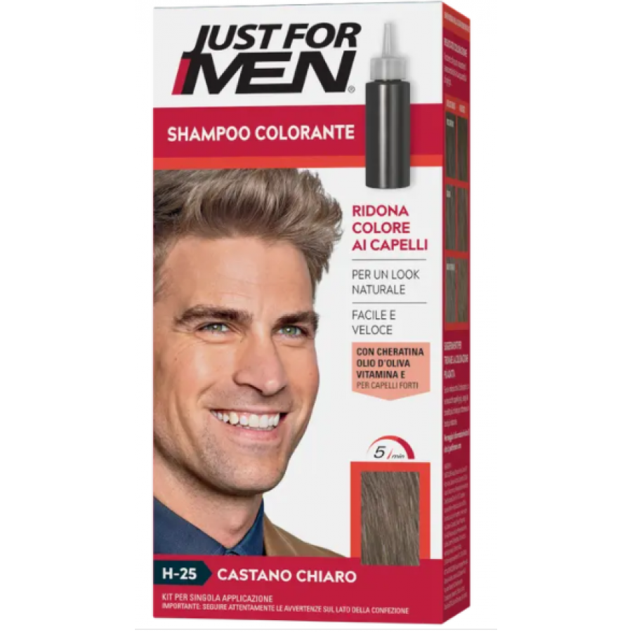Just For Men - Shampoo Colorante Castano Chiaro 30 ml