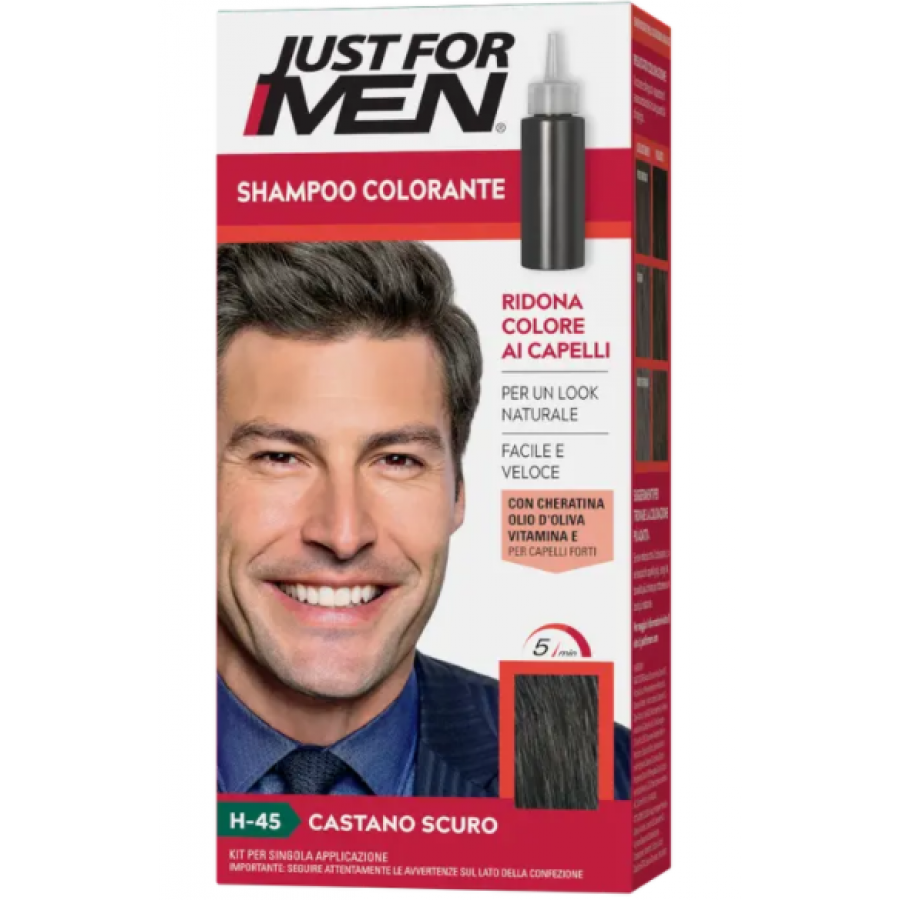 Just For Men - Shampoo Colorante Castano Scuro 30 ml