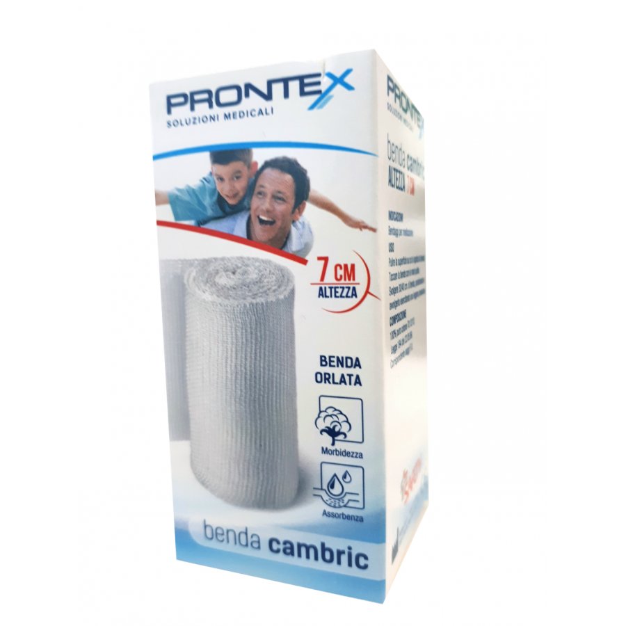 Prontex Benda Cambric in Cotone 7cm, 1 benda