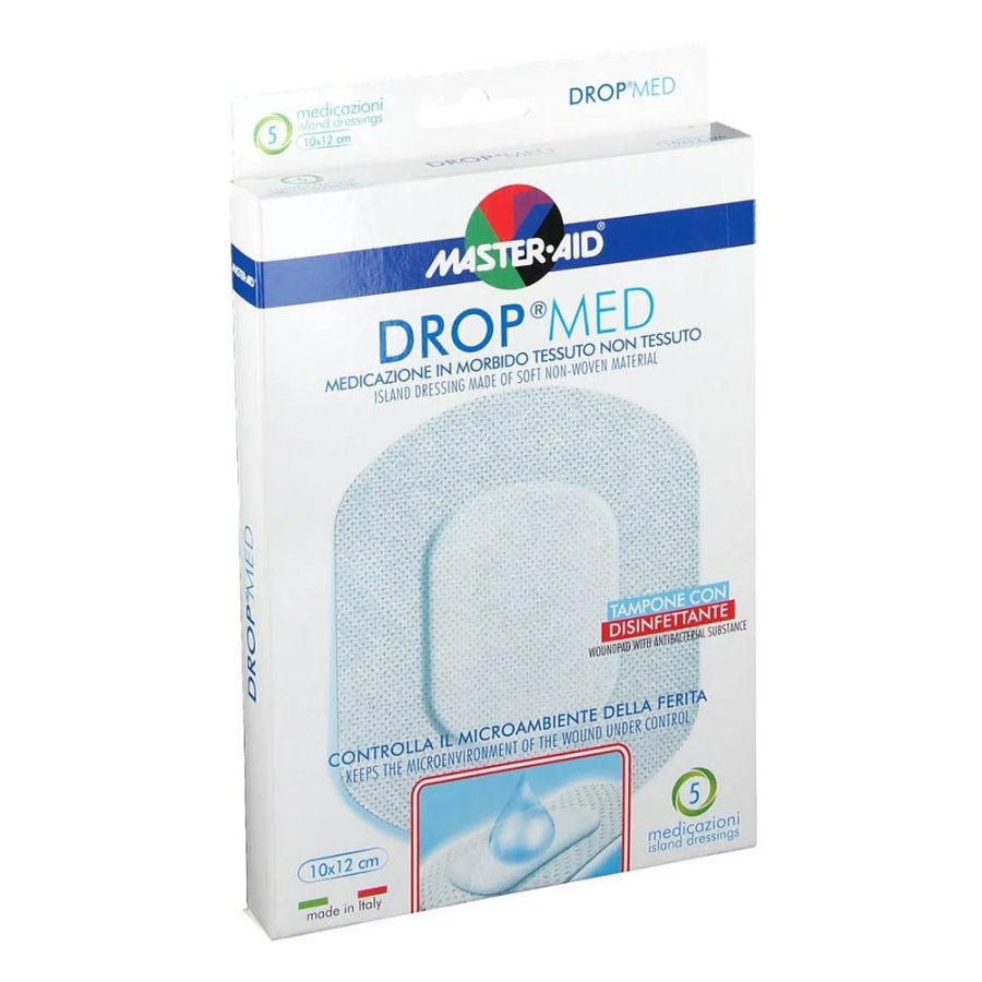 Master-Aid Drop Med 10 x 12 cm, 5 Pezzi Master-Aid Drop Med 10 x 12 cm, 5 Pezzi