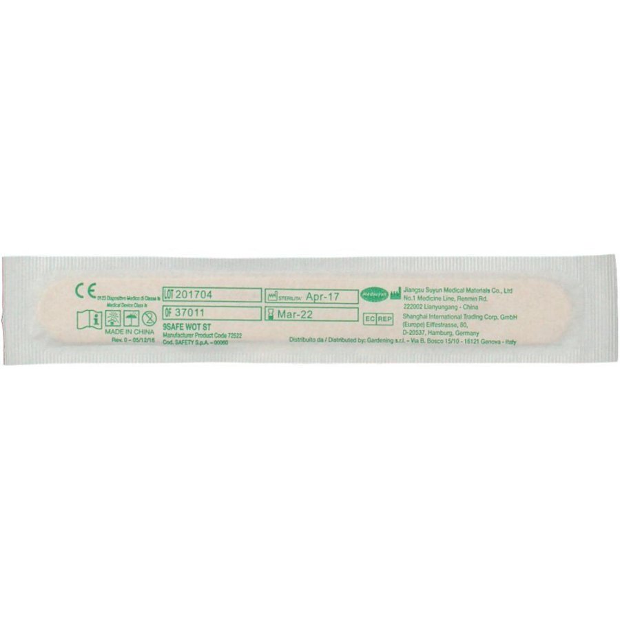 Safety Abbassalingua Legno Sterile Monouso, 1 Pezzo