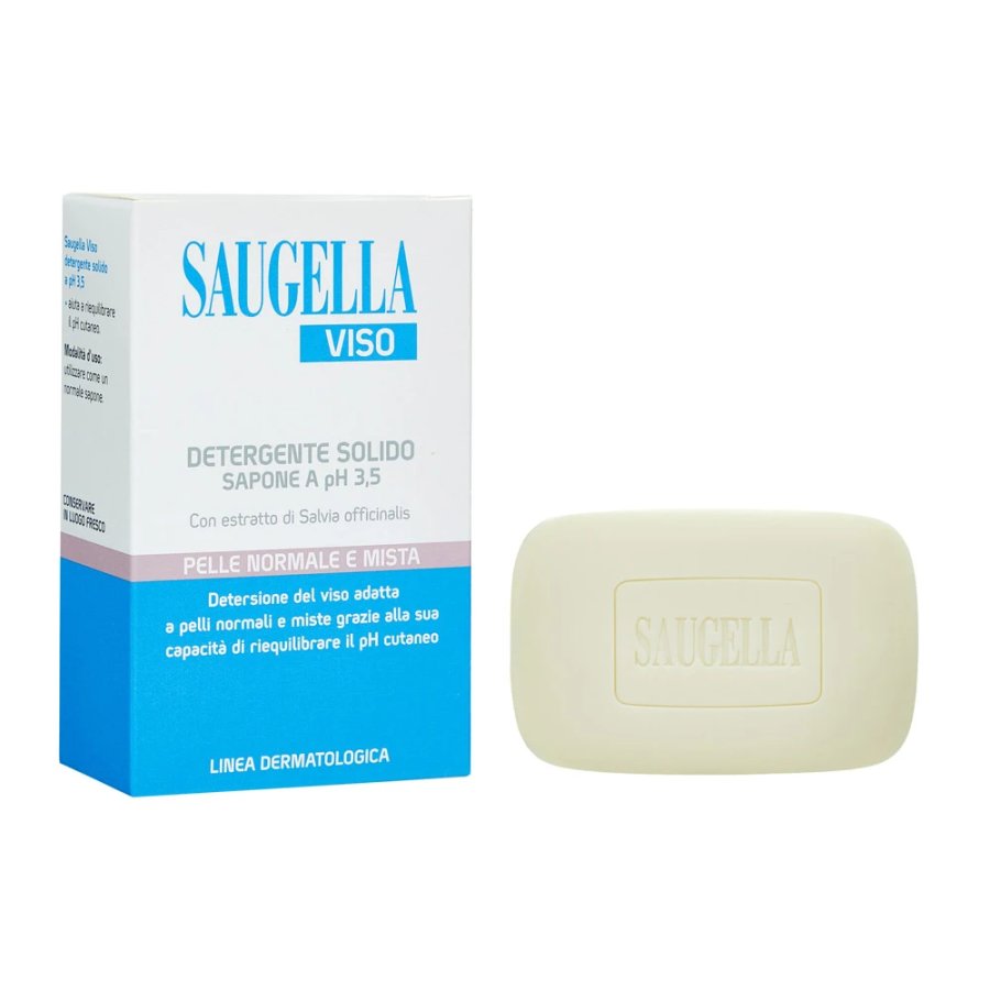 Saugella Detergente Solido Viso Pelle Grassa, 100 g